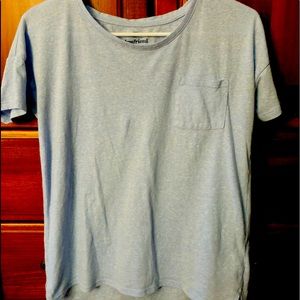light blue tee